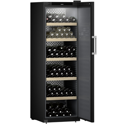 Liebherr WSbli 5231 GrandCru Selection - 229 Bottles - Freestanding - Single Temperature Zone - Wine Aging Cabinet - Solid Black Door - Wine Cooler - 597mm Wide - Chilled Solution