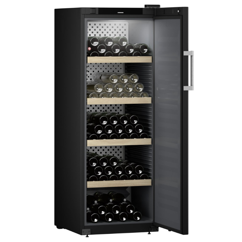 Liebherr WSbli 5031 GrandCru Selection - 196 Bottles - Freestanding - Single Temperature Zone - Solid Black Door - Wine Cooler - 597mm Wide