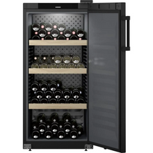 Load image into Gallery viewer, Liebherr WPbl 4201 GrandCru - Freestanding - Wine Cabinet - Single Zone - 141 Bottles - Solid Black Door - 597mm Wide - Chilled Solution
