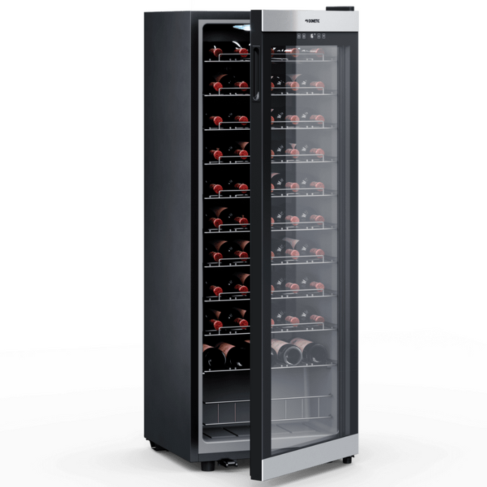 Dometic C55F – Freestanding Wine Cooler – 483mm Wide – 55 Bottles – Black Glass Finish – Single Temperature Zone – Wine Fridge – 9620000639 | Chilled Solution