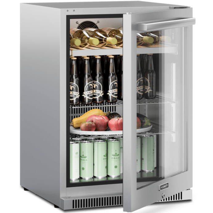 Dometic EA24B – Built-In Outdoor Fridge – 600mm Wide – 46 Bottles – Stainless Steel Glass Finish – Single Temperature Zone – Beverage Refrigerator – 9620001745 | Chilled Solution