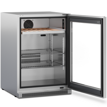 Load image into Gallery viewer, Dometic EA24B – Built-In Outdoor Fridge – 600mm Wide – 46 Bottles – Stainless Steel Glass Finish – Single Temperature Zone – Beverage Refrigerator – 9620001745 | Chilled Solution
