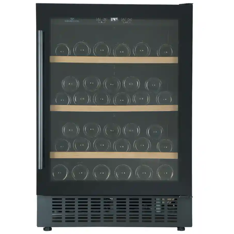 Cavecool Affection Jargon - Essential Edition - 54 bottles - 1 zone - Freestanding or Built In - Black - Chilled Solution 