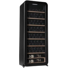 Load image into Gallery viewer, Cavecool Retro Halite- 76 bottle - Single Zone - Wine Fridge - Freestanding - 610mm Wide - Black -  CC208SB - Chilled Solution 
