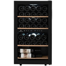 Load image into Gallery viewer, Cavecool Chill Ruby - 34 Bottle - Dual Zone - Wine Fridge - Freestanding - 480mm Wide - Black -  CC29DB-1 - Chilled Solution 
