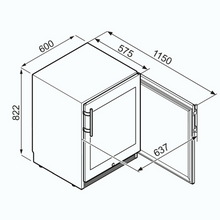 Load image into Gallery viewer, Liebherr WTes 1672 Vinidor - Freestanding - Wine Cabinet - Dual Zone - 34 Bottles - 598mm Wide - chilledsolution
