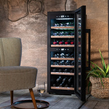 Load image into Gallery viewer, CASO WineExclusive 38 Smart - Freestanding Wine Cooler / Wine Fridge - Dual Zone - Black - 38 Bottles - 400mm Wide - 721 - chilledsolution
