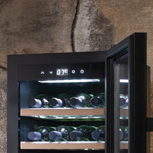 Load image into Gallery viewer, CASO WineExclusive 38 Smart - Freestanding Wine Cooler / Wine Fridge - Dual Zone - Black - 38 Bottles - 400mm Wide - 721 - chilledsolution
