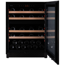 Load image into Gallery viewer, Pevino - PNG46D-HHBS - Built in Wine cooler / Wine Fridge - 39 bottles - Dual zones - Black steel - 595mm Wide - chilledsolution
