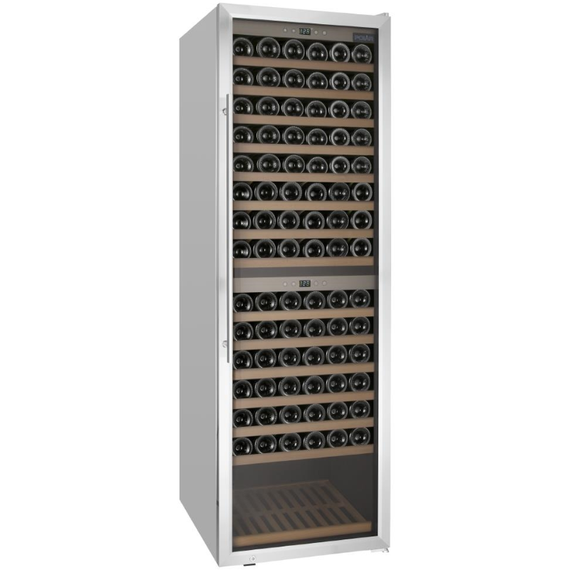 Polar GG764 G-Series - Freestanding Wine Fridge - Dual Zone Wine Cooler - 180 Bottles - 600mm Wide - Stainless Streel