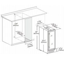 Load image into Gallery viewer, Montpellier - 19 Bottle - Single Zone - Built-In Wine Cooler – 295mm Wide with Beech Wood Shelves WC19X - chilledsolution
