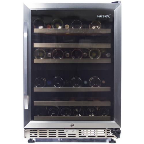 Husky Signature - Built in or Freestanding - Wine Cooler - Dual Zone - 44 Bottle - Stainless Steel -  595mm Wide -HUS-ZY8-D-SS-44 - chilledsolution