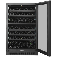 Load image into Gallery viewer, Pevino PNG88D-HHB - Dual Zone Wine Cooler - Built In Wine Fridge - 74 Bottles - Black glass front - 595mm Wide - chilledsolution
