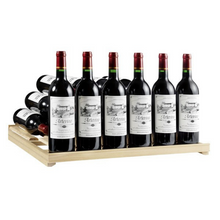 Load image into Gallery viewer, Artevino Oxygen - 182 bottles - Freestanding Wine Cabinet - Single Zone Wine Cooler - Black glass door - 680mm Wide - OXM1T182NVND - chilledsolution
