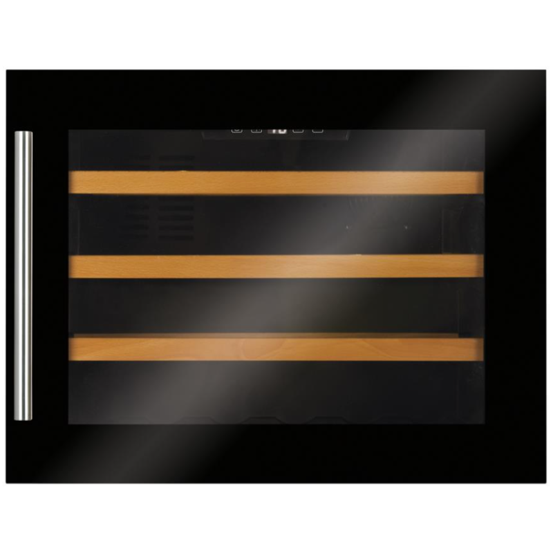 CDA 24 Bottle - Single Zone - Integrated/Built In Wine Cooler - 590mm Wide - FWV452BL - Black
