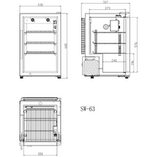Load image into Gallery viewer, Cavin Arctic Collection 63 - Freestanding Beer Cooler - 430mm Wide - 63 Bottles - Stainless Steel
