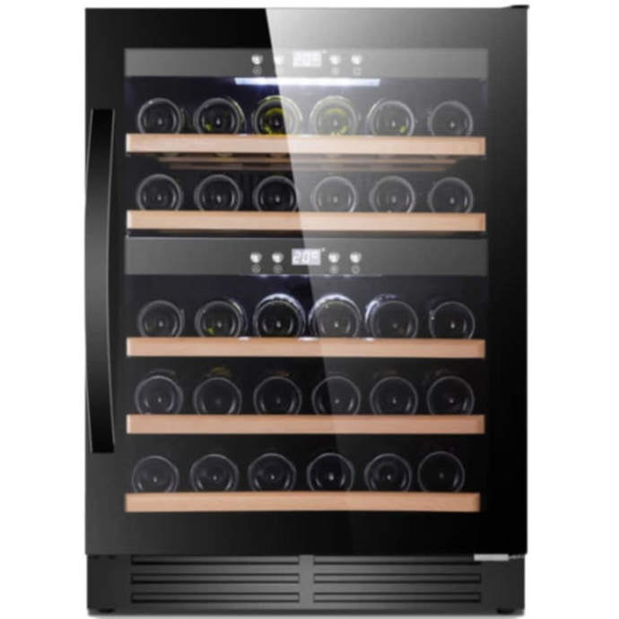 Cavin Scandinavian Collection 40 - Built In Wine Cooler - Dual Zone Wine Fridge - 40 Bottles -  595mm Wide - Black  - SW-40B