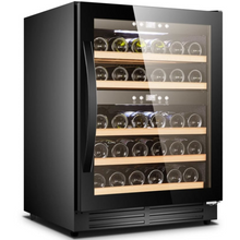 Load image into Gallery viewer, Cavin Scandinavian Collection 40 - Built In Wine Cooler - Dual Zone Wine Fridge - 40 Bottles -  595mm Wide - Black  - SW-40B
