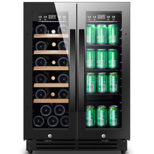 Load image into Gallery viewer, Cavin Scandinavian Collection 54 - Wine and Beer Cooler - Built In - 54 Bottles - Dual Zone - 595mm Wide - Black - SW-54B
