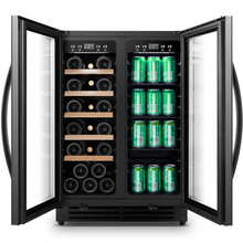 Load image into Gallery viewer, Cavin Scandinavian Collection 54 - Wine and Beer Cooler - Built In - 54 Bottles - Dual Zone - 595mm Wide - Black - SW-54B
