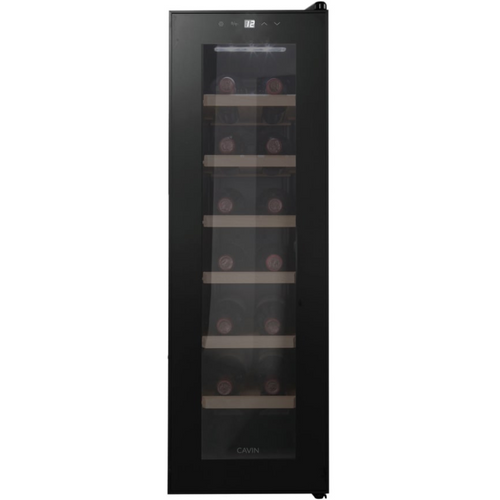 Cavin Northern Collection 14 Black - Freestanding Wine Cooler - Single Zone - 273mm Wide - NC-14B