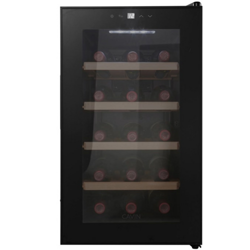 Cavin Northern Collection 15 Black - Freestanding Wine Cooler - Single Zone - 360mm Wide - NC-15B