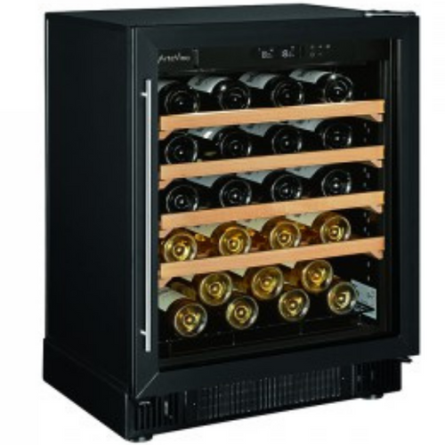 Artevino Cosy - 39 Bottle Dual Zone Built In or Freestanding Wine Ageing Cabinet COSYPMT - Black - 594mm Wide - chilledsolution