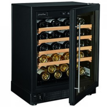 Load image into Gallery viewer, Artevino Cosy - 39 Bottle Dual Zone Built In or Freestanding Wine Ageing Cabinet COSYPMT - Black - 594mm Wide - chilledsolution

