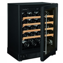 Load image into Gallery viewer, Artevino Cosy - 39 Bottle Single Zone Built In or Freestanding Wine Ageing Cabinet COSYP1T - Black - 594mm Wide - chilledsolution
