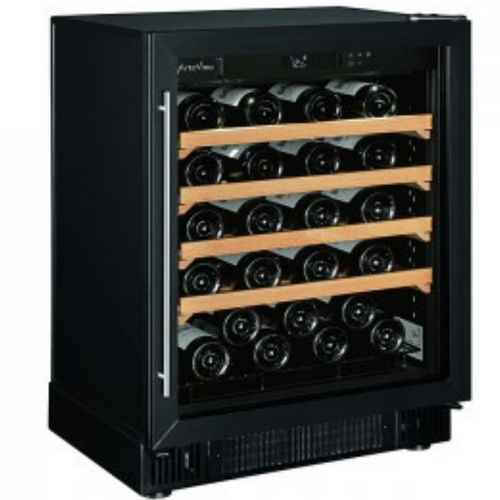 Artevino Cosy - 39 Bottle Single Zone Built In or Freestanding Wine Ageing Cabinet COSYP1T - Black - 594mm Wide - chilledsolution