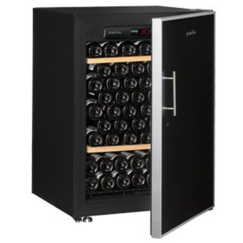 Artevino Oxygen - 98 bottles - Freestanding Wine Cabinet - Dual Zone - Solid door - Black - OXPMT98NPD - 680mm Wide - chilledsolution