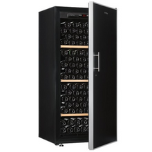 Load image into Gallery viewer, Artevino Oxygen - Freestanding Wine Aging Cabinet - 182 bottles - Single zone Wine Cooler - Solid door - Black - OXM1T182NPD - 680mm Wide - chilledsolution
