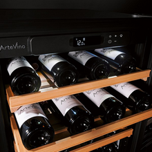 Load image into Gallery viewer, Artevino Cosy - 39 Bottle Dual Zone Built In or Freestanding Wine Ageing Cabinet COSYPMT - Black - 594mm Wide - chilledsolution
