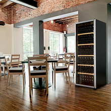 Load image into Gallery viewer, Artevino Oxygen - 225 bottles - Dual Zone Wine Aging Cabinet - Freestanding Wine Cooler - Glass door - OXGMT225NVSD - 680mm Wide - chilledsolution
