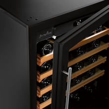 Load image into Gallery viewer, Artevino Cosy - 39 Bottle Dual Zone Built In or Freestanding Wine Ageing Cabinet COSYPMT - Black - 594mm Wide - chilledsolution
