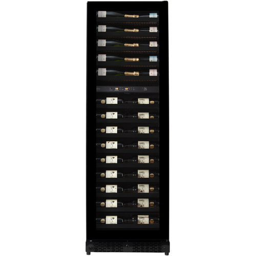 Pevino BIPBI58D-HHB-1 - 54 bottles - Freestanding or built In Wine Cabinet - Dual zone  - Black  - 595mm Wide - chilledsolution