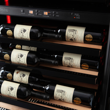 Load image into Gallery viewer, Pevino BIPBI58D-HHB-1 - 54 bottles - Freestanding or built In Wine Cabinet - Dual zone  - Black  - 595mm Wide - chilledsolution
