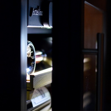 Load image into Gallery viewer, Artevino Cosy - 39 Bottle Dual Zone Built In or Freestanding Wine Ageing Cabinet COSYPMT - Black - 594mm Wide - chilledsolution
