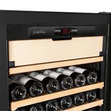 Load image into Gallery viewer, Artevino Oxygen - 199 bottles - Freestanding Wine Aging Cabinet - 3 Temperature zones - Solid door - Black - OXG3T199NPD - 680mm Wide - chilledsolution
