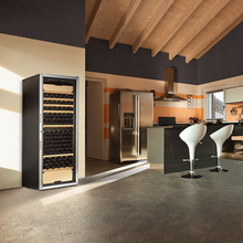 Load image into Gallery viewer, Artevino Oxygen - 199 bottles - Freestanding Wine Aging Cabinet - 3 Temperature zones - Glass door - OXG3T199NVSD - 680mm Wide - chilledsolution
