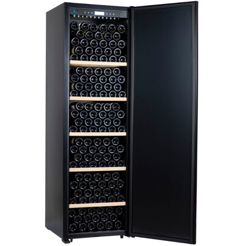 CaveCool Passion Mica Wine Fridge - 248 bottles - freestanding - single zone wine cooler - Black solid door - 595mm Wide - CC248S-SD-1 - chilledsolution