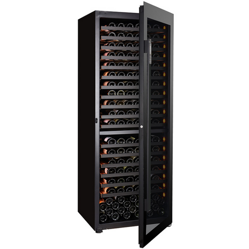 Pevino Giant 300 - Dual Zone Wine Cooler - Freestanding Wine Fridge - 254 Bottles - 750mm Wide - Black Glass - PG300S-B-1 - chilledsolution