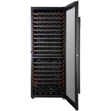 Load image into Gallery viewer, Pevino Giant 300 - Dual Zone Wine Cooler - Freestanding Wine Fridge - 254 Bottles - 750mm Wide - Black Glass - PG300S-B-1 - chilledsolution
