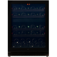 Load image into Gallery viewer, Pevino PNG46D-HHB Wine Fridge - 39 bottle - Built In - Dual Zone Wine cooler - 595mm Wide - Black glass front - chilledsolution
