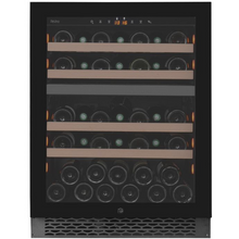 Load image into Gallery viewer, Pevino PNG46D-HHB Wine Fridge - 39 bottle - Built In - Dual Zone Wine cooler - 595mm Wide - Black glass front - chilledsolution
