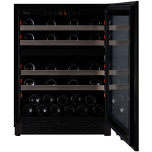 Load image into Gallery viewer, Pevino - PNG46D-HHBS - Built in Wine cooler / Wine Fridge - 39 bottles - Dual zones - Black steel - 595mm Wide - chilledsolution
