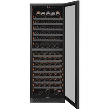 Load image into Gallery viewer, Pevino PNG180D-HHB Wine Fridge - Dual Zone Wine Cooler - 150 Bottles - Black glass front - 595mm Wide - chilledsolution
