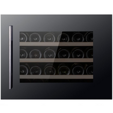 Load image into Gallery viewer, Pevino PI24S-B Wine Fridge - 24 bottles - Single zone Integrated wine cooler - 550mm Wide - Black glass front - chilledsolution
