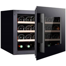 Load image into Gallery viewer, Pevino PI24S-B Wine Fridge - 24 bottles - Single zone Integrated wine cooler - 550mm Wide - Black glass front - chilledsolution
