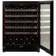 Load image into Gallery viewer, Pevino PNG46S-HHB Wine Fridge - 46 bottle - Single zone - Built In - wine cooler - 595mm - Black glass front - chilledsolution
